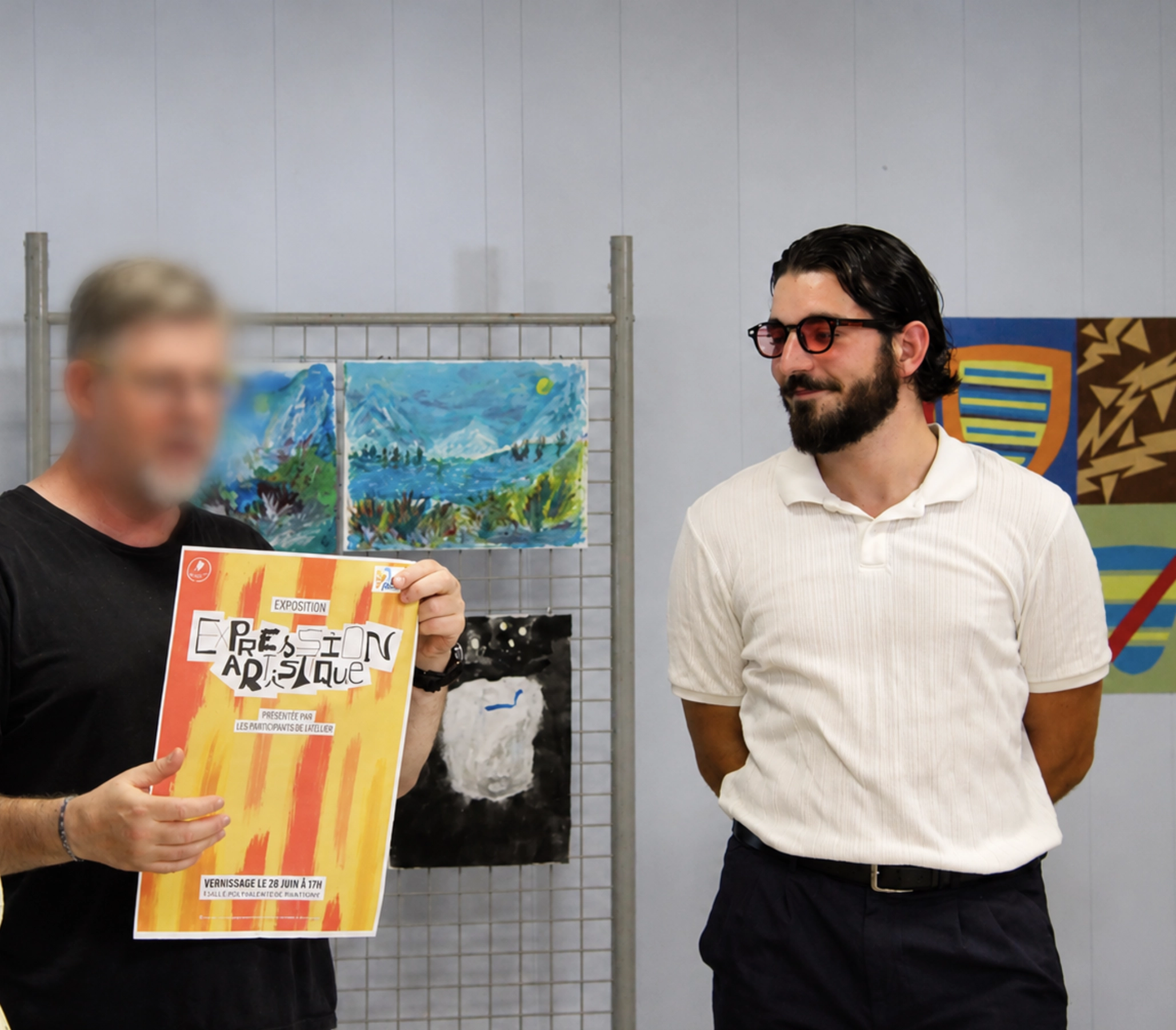 Vernissage animé par Nicolas Milon-Domecyn dans l'Oise